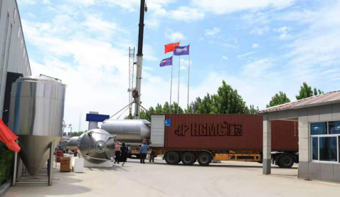 匯冠10噸精釀啤酒設(shè)備投產(chǎn)韓國